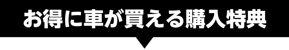 お得に車が買える購入特典
